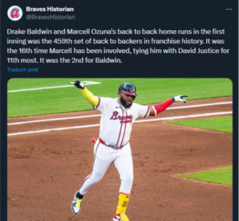 MLB: Marcell Ozuna se acerca a esta cifra redonda de jonrones de por vida (+Video)