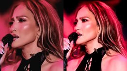 A Jennifer López se le sube un insecto por su piel en pleno concierto - A Jennifer López se le sube un insecto por su piel en pleno concierto