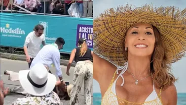 Amparo Grisales "La diva de Colombia" sufrió caída en público (+Video)