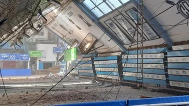 Colapsó techo de estadio  en el baloncesto argentino (+Fotos)