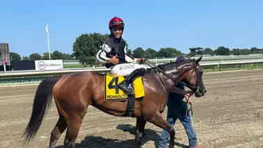 Samy Camacho consigue victoria en este hipódromo de primera clase en Estados Unidos Samy Camacho consigue victoria en este hipódromo de primera clase en Estados Unidos
