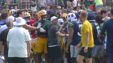 NFL: Sesión de entrenamiento entre los Packers y los Seahawks se sale de control tras pelea masiva (+Video)
