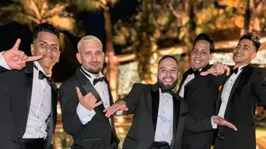 Los Sobraos se roban el show en la boda de Ronald Borjas Los Sobraos se roban el show en la boda de Ronald Borjas