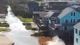 Huracán Erin: Inundaciones y desalojos en Carolina del Norte