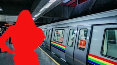 Animadora venezolana se sube al Metro de Caracas para exhibir su outfit 