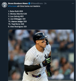 Aaron Judge iguala con esta leyenda Yankee en este importante renglón (+Video)