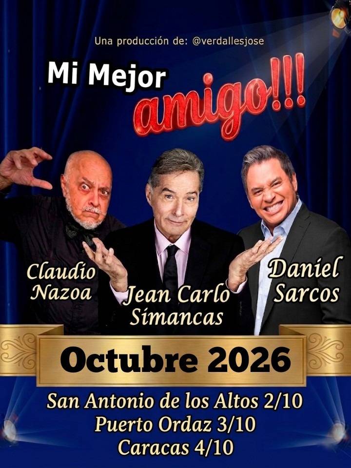 Daniel Sarcos, Claudio Nazoa y Jean Carlo Simancas se unen en un importante proyecto 