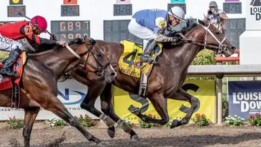 Emisael Jaramillo da un recital del sillín en Louisiana Downs Emisael Jaramillo da un recital del sillín en Louisiana Downs