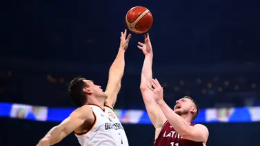 Copa Mundial de Baloncesto: Primera mitad nivelada para Alemania y Letonia por cuartos de final Copa Mundial de Baloncesto: Primera mitad nivelada para Alemania y Letonia por cuartos de final