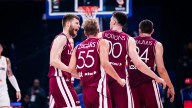 Copa Mundial de Baloncesto: ¡Un francotirador! Davis Bertans convierte tres triples y pone al frente a Letonia sobre Alemania (+ video)