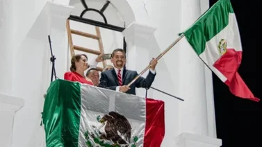 ¡Se le chispoteó! Alcalde de Huatabampo en Sonora lanzó peculiar grito de guerra y Twitter no lo perdonó