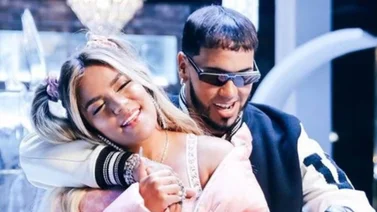 ¡Por fin! Difunden imágenes de la reacción de Anuel AA cuando vio a su ex Karol G en los VMA’s 2023