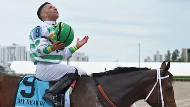 Edgar Pérez puede tomarse la foto con esta yegua el viernes en Gulfstream Park