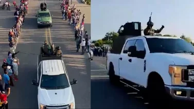 Habitantes de Chiapas en México armaron la rumba para recibir a integrantes del Cártel de Sinaloa