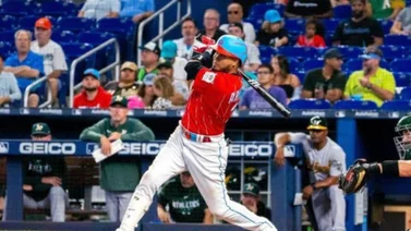 MLB:¿Podrá regresar a la acción este año? Vea con lo que está caminando Luis Arráez (+video)