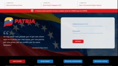 Sistema Patria: Bonos disponibles del 9 al 14 de septiembre 