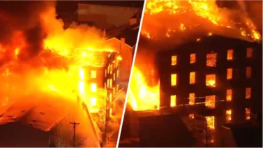 Un incendio arrasa con dos edificios comerciales en el noreste de Filadelfia