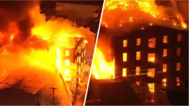 Un incendio arrasa con dos edificios comerciales en el noreste de Filadelfia Un incendio arrasa con dos edificios comerciales en el noreste de Filadelfia