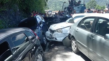 ¡Urgente! Choque múltiple en la Autopista Regional del Centro dejó 15 vehículos siniestrados