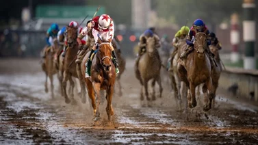 Yegua de Jorge Delgado reta a Thorpedo Anna en el Cotillion Stakes