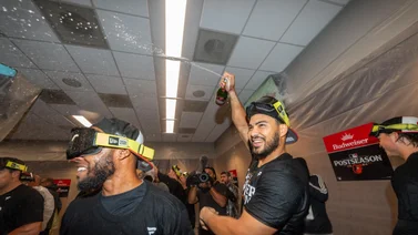 MLB: Anthony Santander consigue su primera campaña de 100 remolques y así lo celebra (+video)