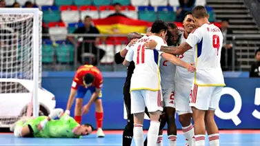 Mundial Futsal 2024: Venezuela hace historia al derrotar a España y clasifica a los cuartos de final Mundial Futsal 2024: Venezuela hace historia al derrotar a España y clasifica a los cuartos de final