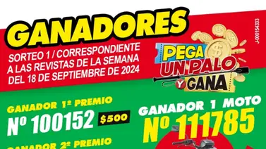 Entérate aquí si ganaste en el concurso Pega un palo y Gana Entérate aquí si ganaste en el concurso Pega un palo y Gana