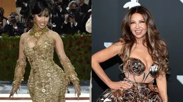 Thalía y Cardi B representan a los latinos en la semana de la moda de París Thalía y Cardi B representan a los latinos en la semana de la moda de París