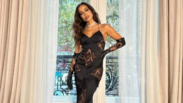 Anitta de mil amores con el futbolista Vinicius