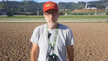 Muy optimista Darío Piccinini con su única presentada de la reunión 37 en La Rinconada Muy optimista Darío Piccinini con su única presentada de la reunión 37 en La Rinconada