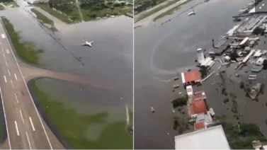 México: Así se encuentra el Aeropuerto Internacional de Acapulco tras el paso de John (+Video)