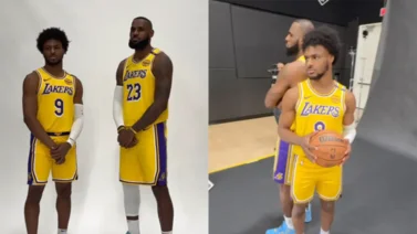 NBA: LeBron James y Bronny se llevan toda la atención en el Media Day de Los Ángeles Lakers