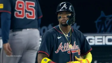 ¡OJO! Ronald Acuña Jr. en incómodo y atípico bache con su bateo (+Detalles)