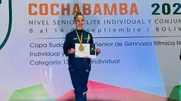 Venezolana Jimena Domínguez reescribe la historia en el Campeonato Sudamericano de Gimnasia Rítmica