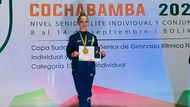 Venezolana Jimena Domínguez reescribe la historia en el Campeonato Sudamericano de Gimnasia Rítmica