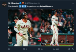 Rafael Devers muy cerca de igualar su marca de jonrones en una campaña