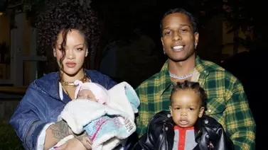 Revelan la primera sesión fotográfica de Rihanna y A$AP Rocky con su familia 
