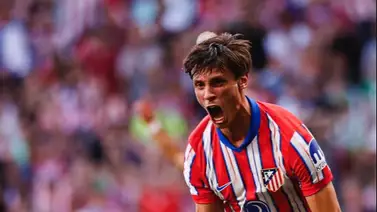 Atlético de Madrid marca el primer gol del derbi español Atlético de Madrid marca el primer gol del derbi español