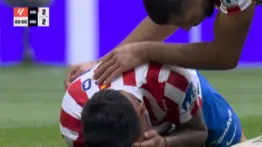 Falta del Real Madrid termina en gol de penal para el Atlético