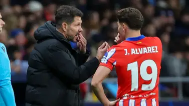 Diego Simeone se deshizo en elogios a Julián Álvarez tras su doblete al Real Madrid Diego Simeone se deshizo en elogios a Julián Álvarez tras su doblete al Real Madrid