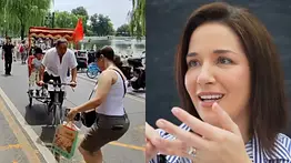 Daniela Alvarado casi fue atropellada en China 