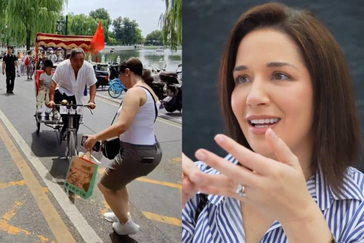 Daniela Alvarado casi fue atropellada en China 