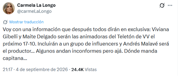 Maite Delgado y Viviana Gibelli vuelven juntas a la televisión nacional Maite Delgado y Viviana Gibelli vuelven juntas a la televisión nacional