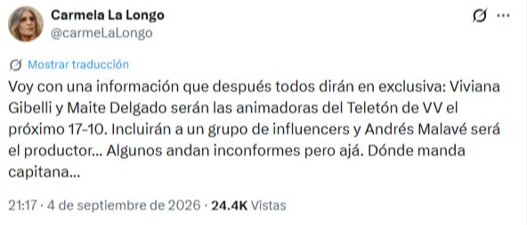 Daniel Sarcos volvería a Venevisión para juntarse con dos grandes animadoras