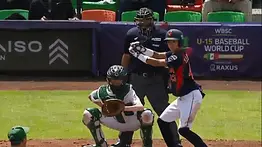 Yuma Yamaguchi con este jonrón hace historia en el Mundial de Beisbol U15