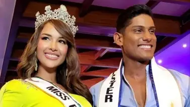 Lisandra Chirinos y Orangel Dirinot conquistan a la prensa durante la presentación de los candidatos al Miss y Mister Supranacional