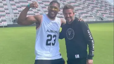 Así estuvo este duelo entre David Beckham y Anthony Joshua (+Video) Así estuvo este duelo entre David Beckham y Anthony Joshua (+Video)