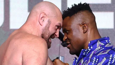 Así fue el último careo entre Tyson Fury y Francis Ngannou (+Video)