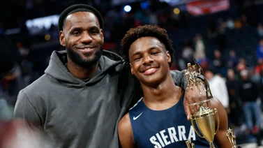 NBA: ¡De tal palo tal astilla! Hijos de LeBron James muestran sus habilidades en la cancha de los Lakers (+Video)