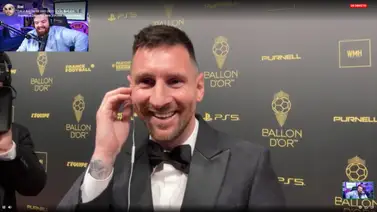 Messi regaña a Ibai llanos en plena gala del Balón de Oro Messi regaña a Ibai llanos en plena gala del Balón de Oro